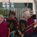 The low brass and bassoon section, The GSB at Walsham and the Little Blues Band in Mellis, Suffolk - 31st August 2026
