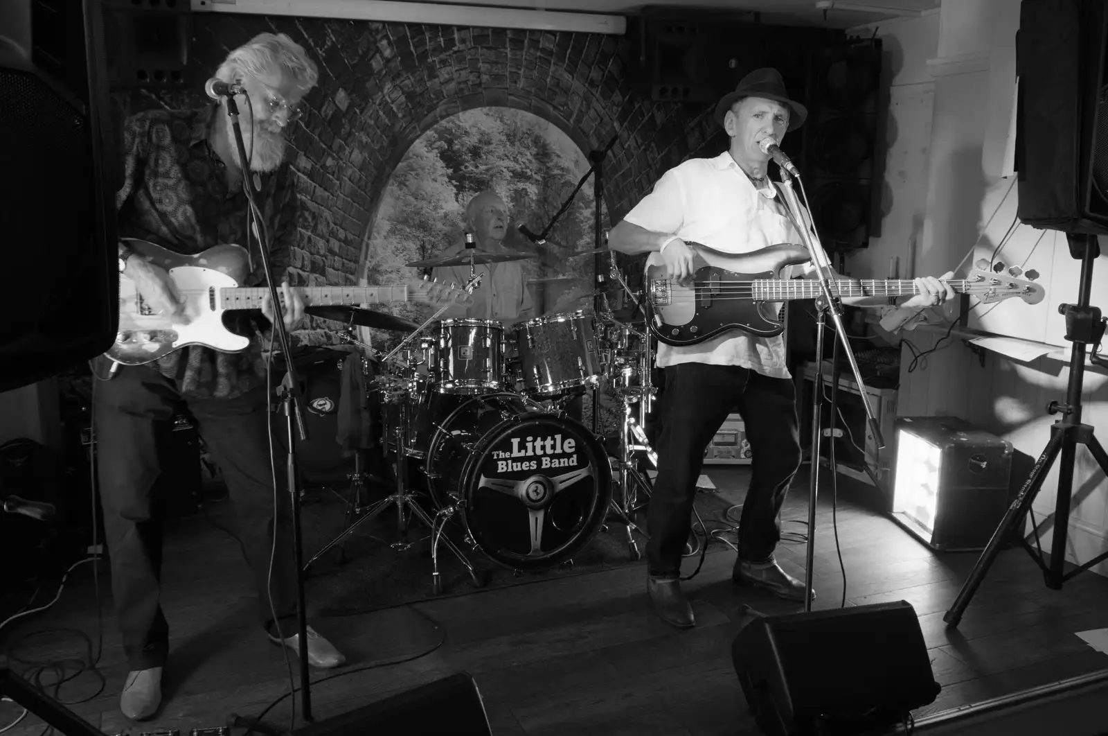 Rob and Joe on guitars, from The GSB at Walsham and the Little Blues Band in Mellis, Suffolk - 31st August 2026
