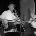 Joe twangs a Fender bass, The GSB at Walsham and the Little Blues Band in Mellis, Suffolk - 31st August 2026