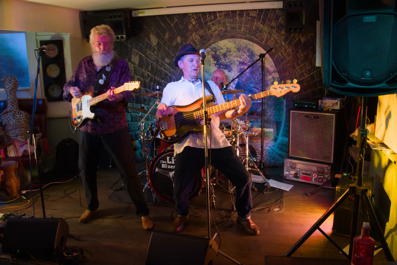 The band's decond set reaches a crescendo, from The GSB at Walsham and the Little Blues Band in Mellis, Suffolk - 31st August 2026