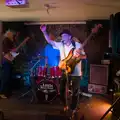 Joe waves to the audience, The GSB at Walsham and the Little Blues Band in Mellis, Suffolk - 31st August 2026