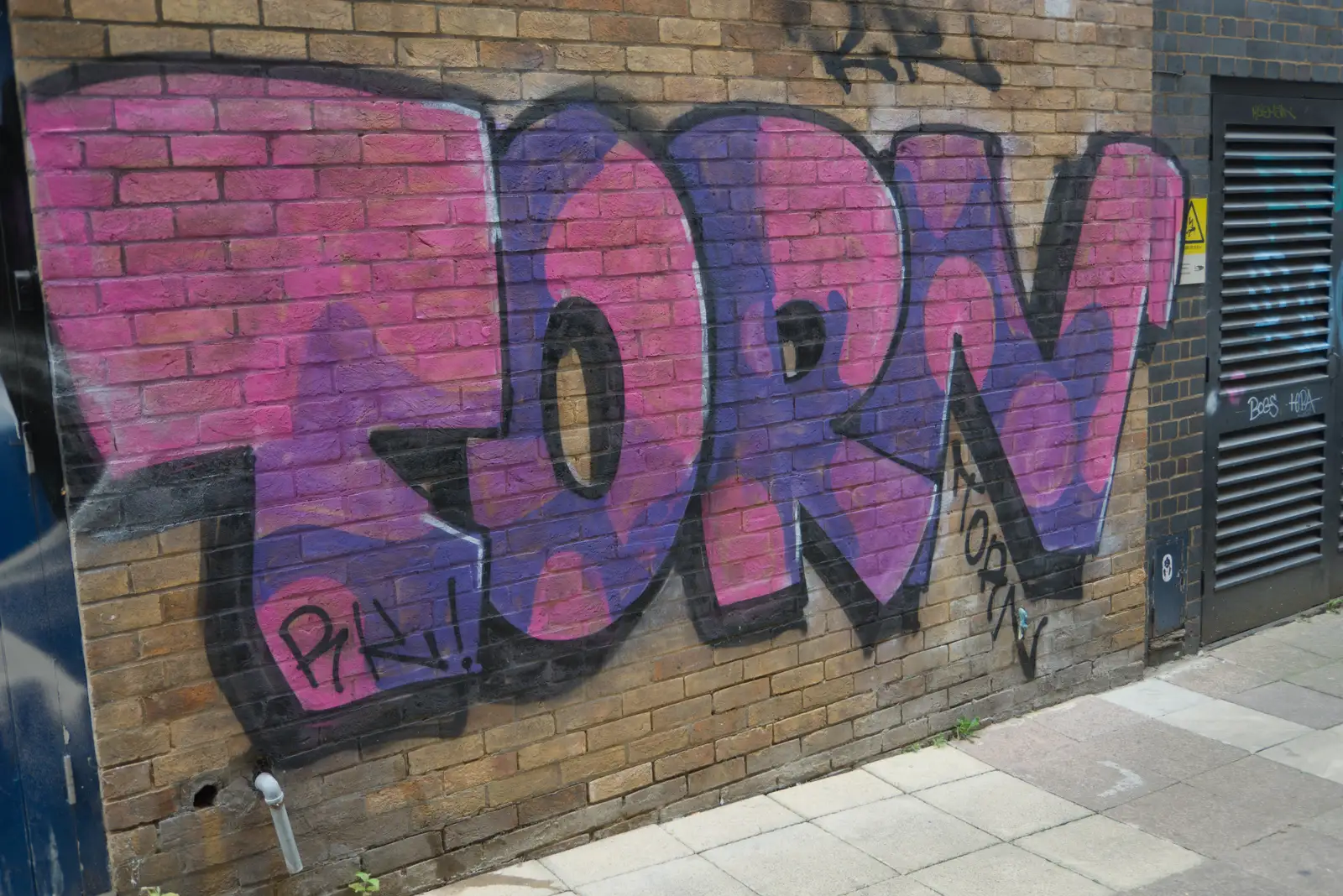 A big Torn tag on Jarrold's wall, from Shoe Shopping in Norwich, and Italia Fest at the Oaksmere - 5th September 2026