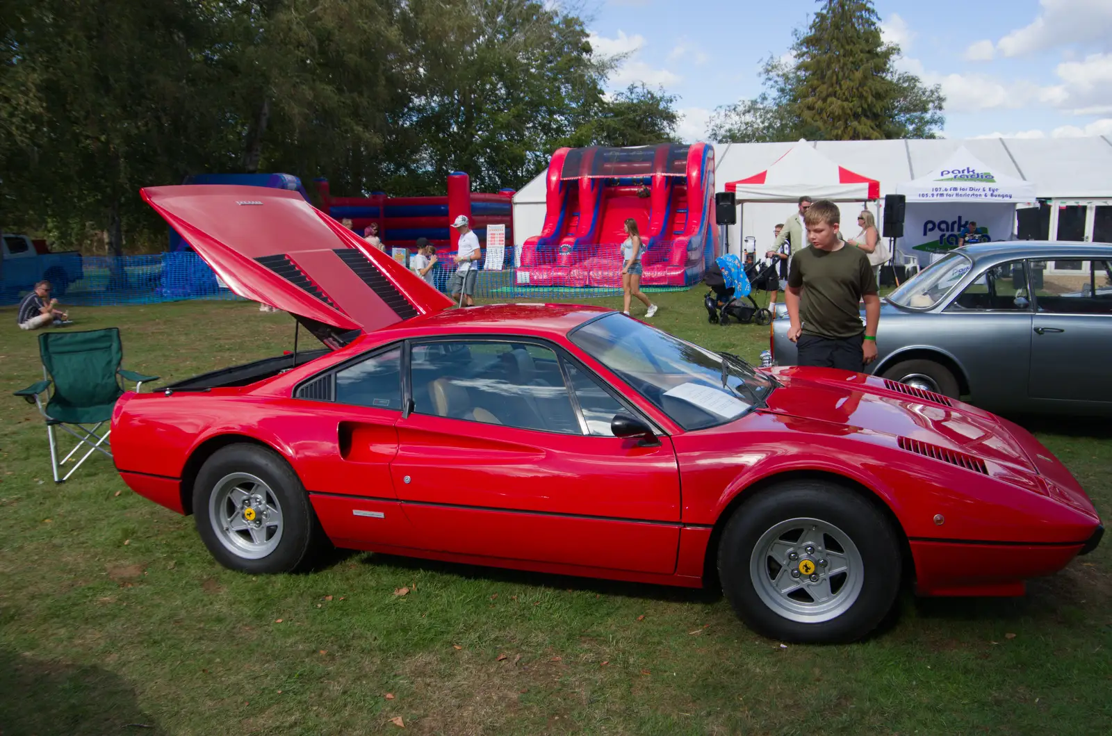 There's a Ferrari with its boot open, from Shoe Shopping in Norwich, and Italia Fest at the Oaksmere - 5th September 2026