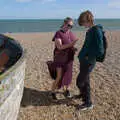 Isobel and Harry on the beach at Aldeburgh, Fred and the Suffolk Youth Wind Orchestra, Snape Maltings - 6th September 2026