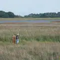 People walks in the reeds at Snape, Fred and the Suffolk Youth Wind Orchestra, Snape Maltings - 6th September 2026