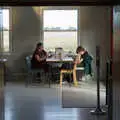 Isobel and Harry have a drink in the Maltings café, Fred and the Suffolk Youth Wind Orchestra, Snape Maltings - 6th September 2026