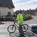 Francis follows the parade with his bike, The GSB at the Carnival, Pulham Market, Norfolk - 12th September 2026