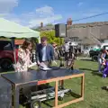 Sarah does some preparation, The GSB at the Carnival, Pulham Market, Norfolk - 12th September 2026