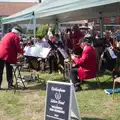Adrian wrangles his score in the wind, The GSB at the Carnival, Pulham Market, Norfolk - 12th September 2026