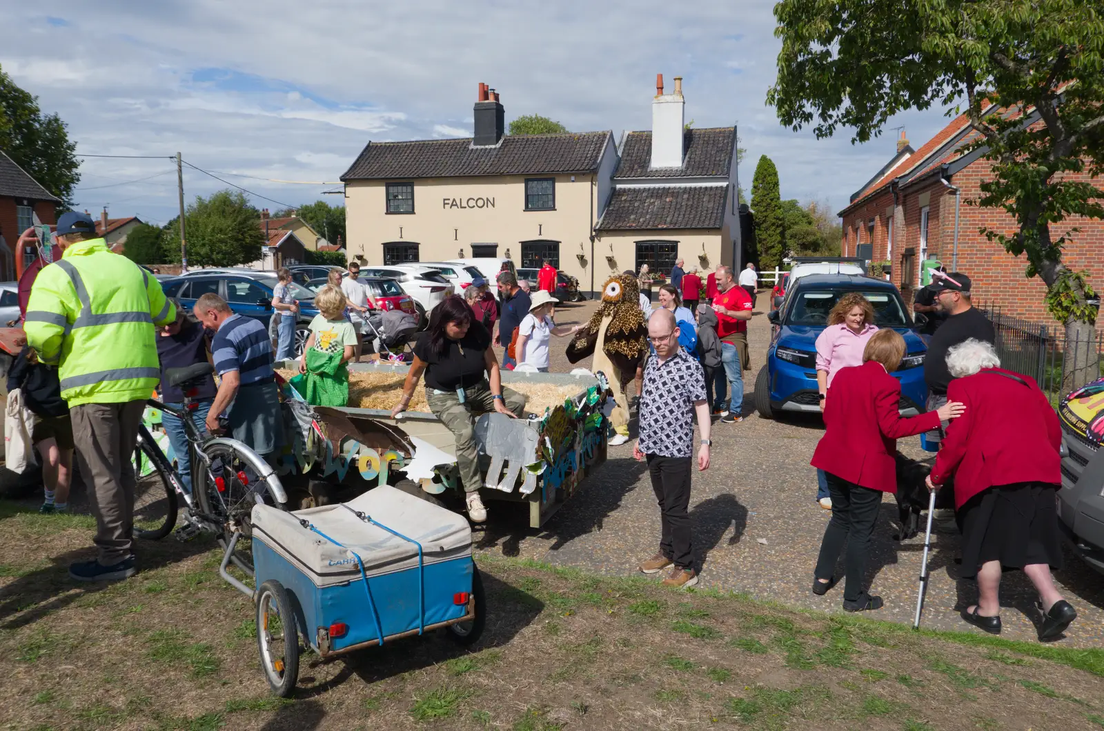 There's a lot of activity near the Falcon, from The GSB at the Carnival, Pulham Market, Norfolk - 12th September 2026