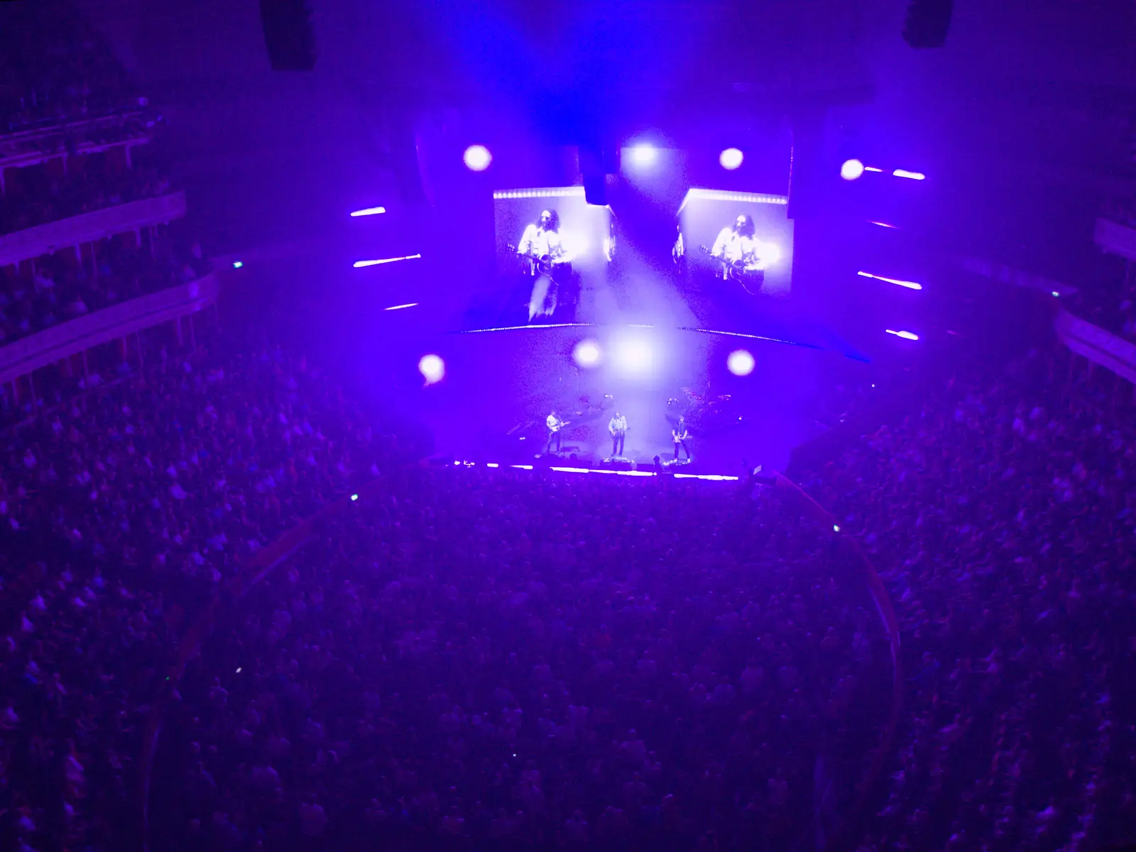 The band all in purple, from Snow Patrol at the Royal Albert Hall, South Kensington, London - 21st September 2026
