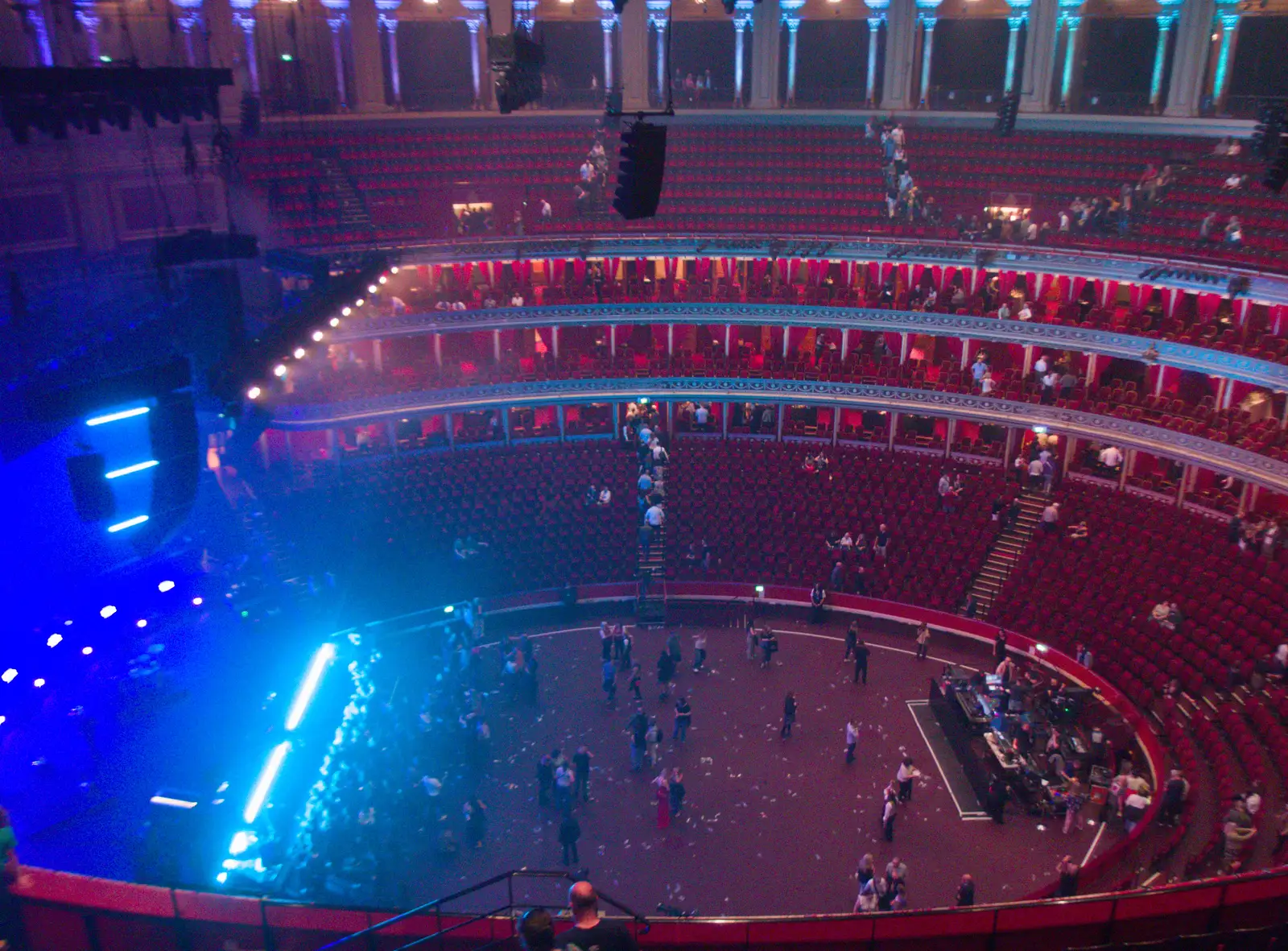 The giant hall empties out, from Snow Patrol at the Royal Albert Hall, South Kensington, London - 21st September 2026