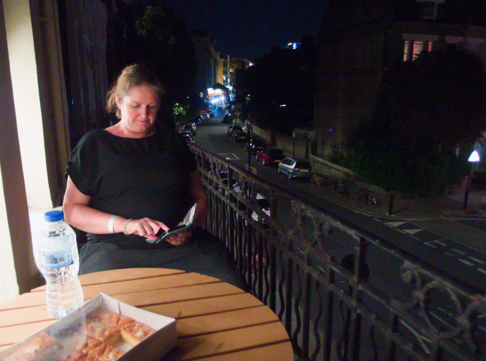 We eat Persian pastries on the hotel balcony, from Snow Patrol at the Royal Albert Hall, South Kensington, London - 21st September 2026