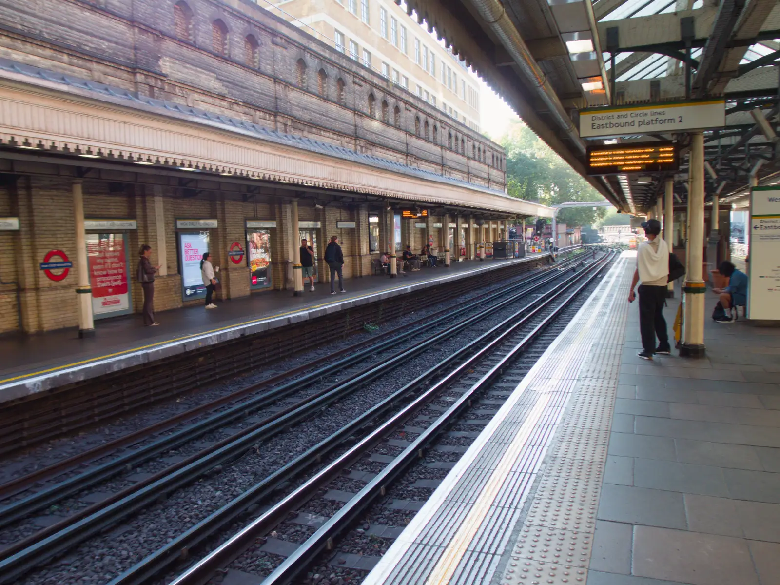 High Street Kensington tube station, from Snow Patrol at the Royal Albert Hall, South Kensington, London - 21st September 2026