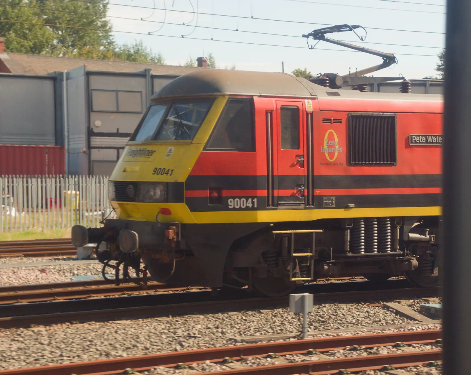 The nose of Class 90 90041 'Pete Waterman', from Snow Patrol at the Royal Albert Hall, South Kensington, London - 21st September 2026