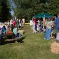 Sitting around on straw bales, A GSB Duck Race and a House Party, Brome - 26th September 2026