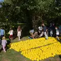 The ducks start to get thrown in, A GSB Duck Race and a House Party, Brome - 26th September 2026