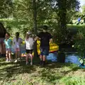 The ducks are all in the river, ready to go, A GSB Duck Race and a House Party, Brome - 26th September 2026