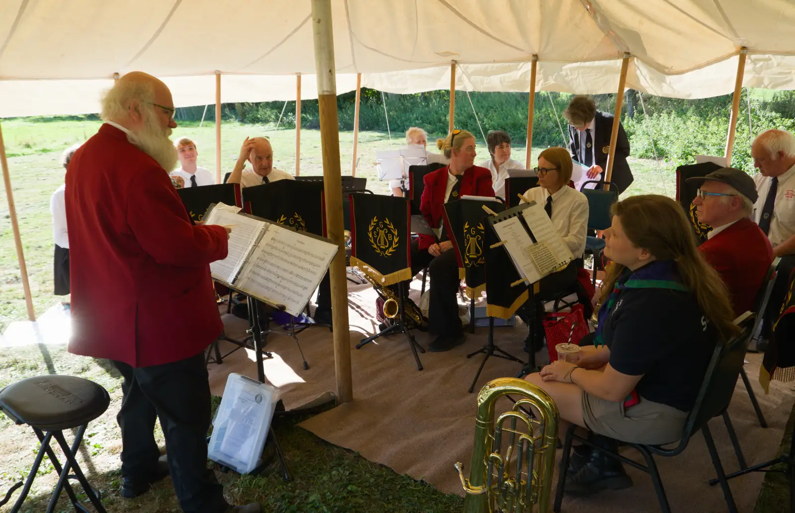 The band's back for the second set, from A GSB Duck Race and a House Party, Brome - 26th September 2026