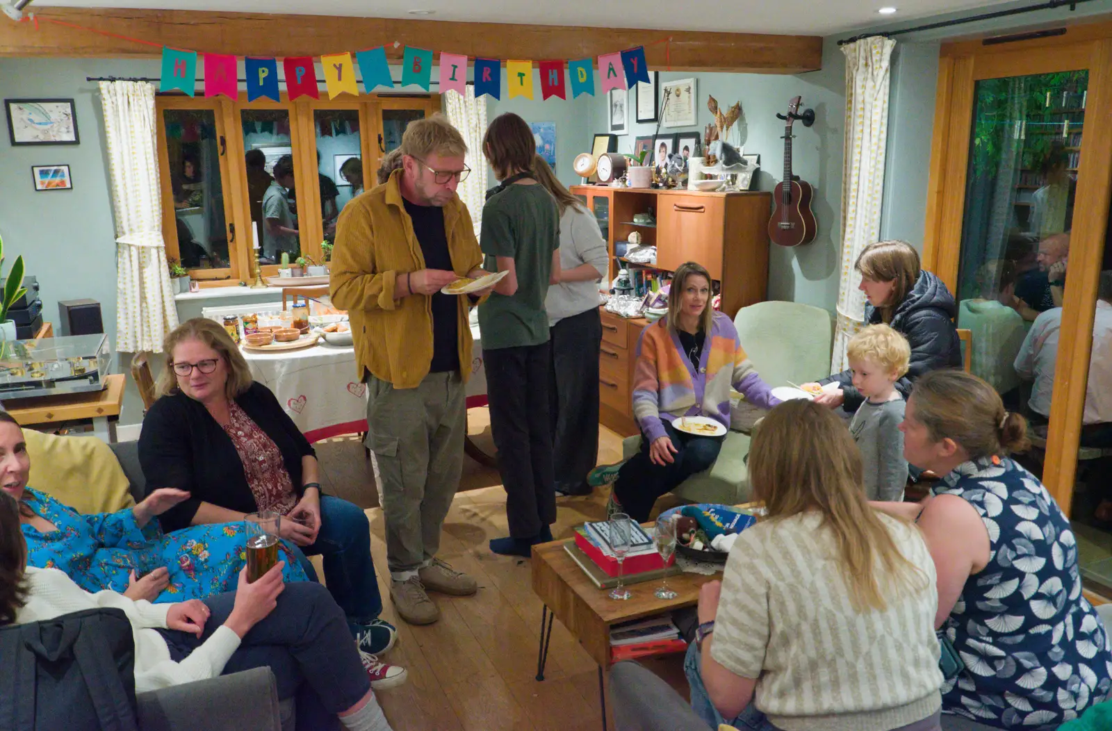 Party guests in the dining room, from A GSB Duck Race and a House Party, Brome - 26th September 2026