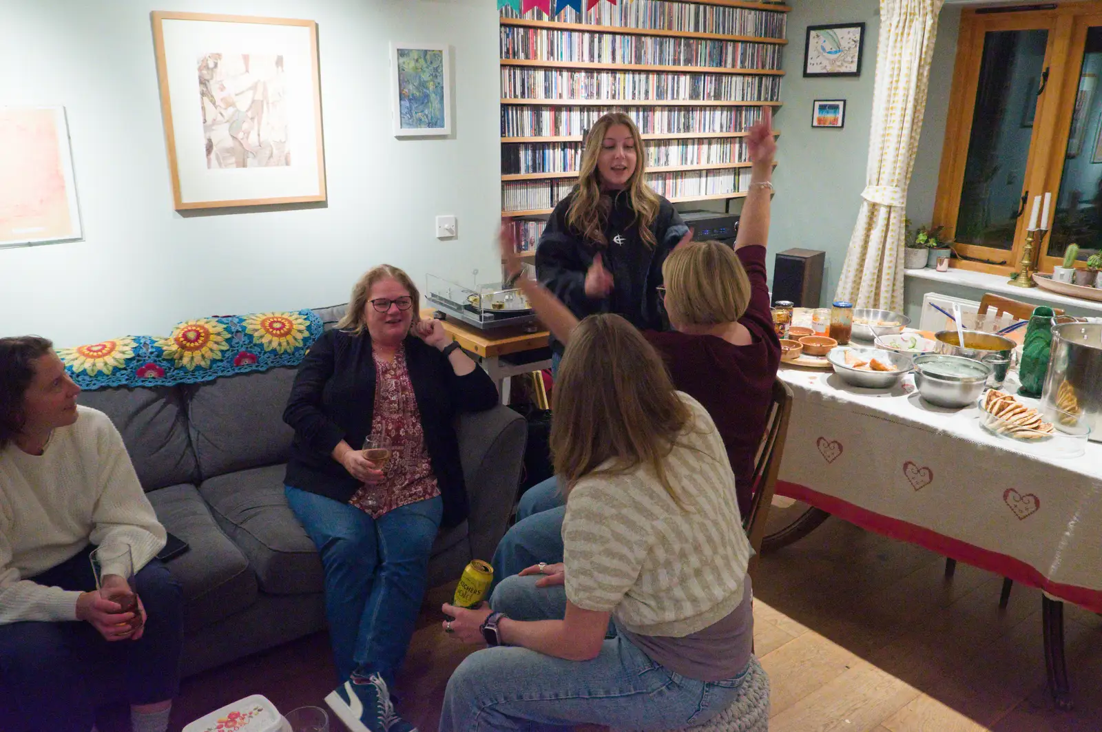 Soph the Roph is in the dining room, from A GSB Duck Race and a House Party, Brome - 26th September 2026