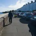 Fred walks up Idrone Terrace, An Irish Wake for Louise, Booterstown, Dublin - 11th October 2026
