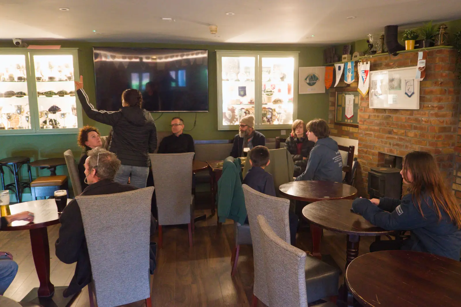 We get use of a downstairs 'den', from An Irish Wake for Louise, Booterstown, Dublin - 11th October 2026