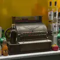 There's a nice old cash register behind the bar, An Irish Wake for Louise, Booterstown, Dublin - 11th October 2026