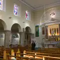 The nave and its sained-glass clerestory, An Irish Wake for Louise, Booterstown, Dublin - 11th October 2026