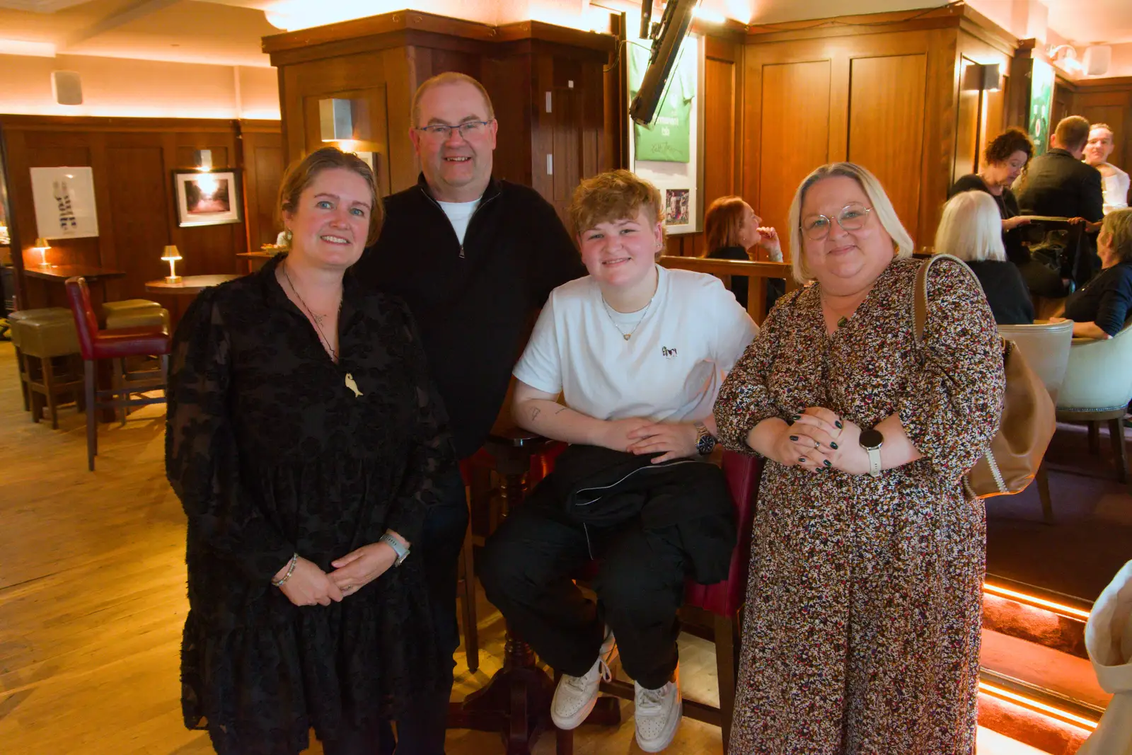 Isobel with some relatives, from An Irish Wake for Louise, Booterstown, Dublin - 11th October 2026