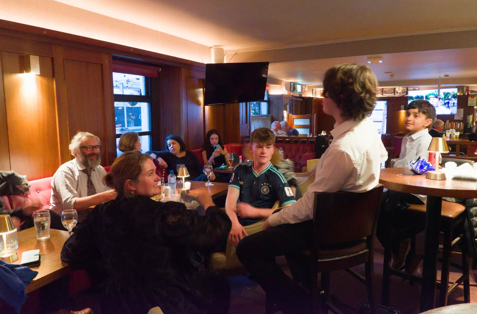 Fred talks to Finlay, from An Irish Wake for Louise, Booterstown, Dublin - 11th October 2026