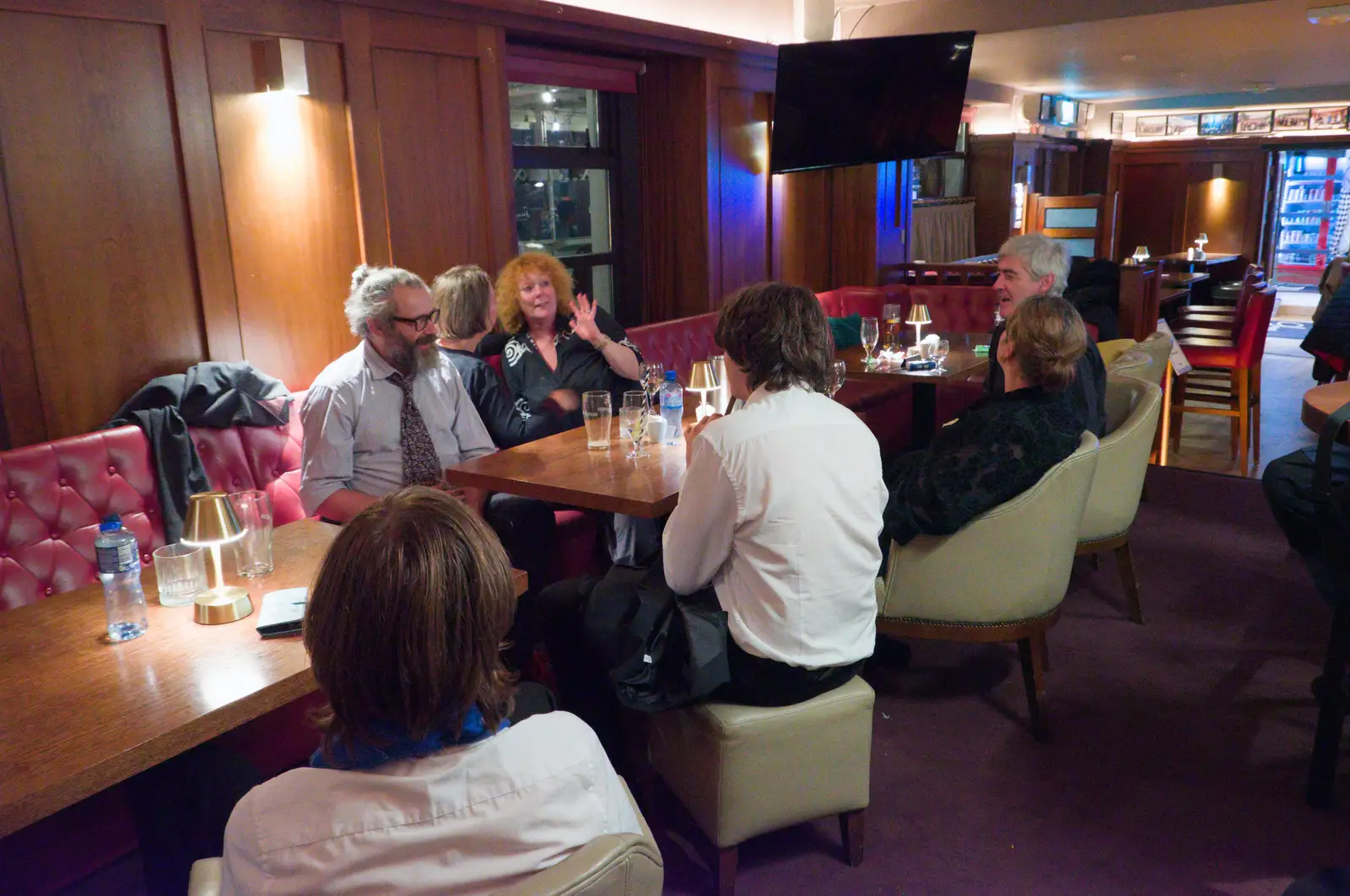 The remaining hardcore group, from An Irish Wake for Louise, Booterstown, Dublin - 11th October 2026