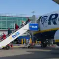 Harry emerges from the plane, An Irish Wake for Louise, Booterstown, Dublin - 11th October 2026