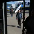 Fred meets us on the bus, An Irish Wake for Louise, Booterstown, Dublin - 11th October 2026