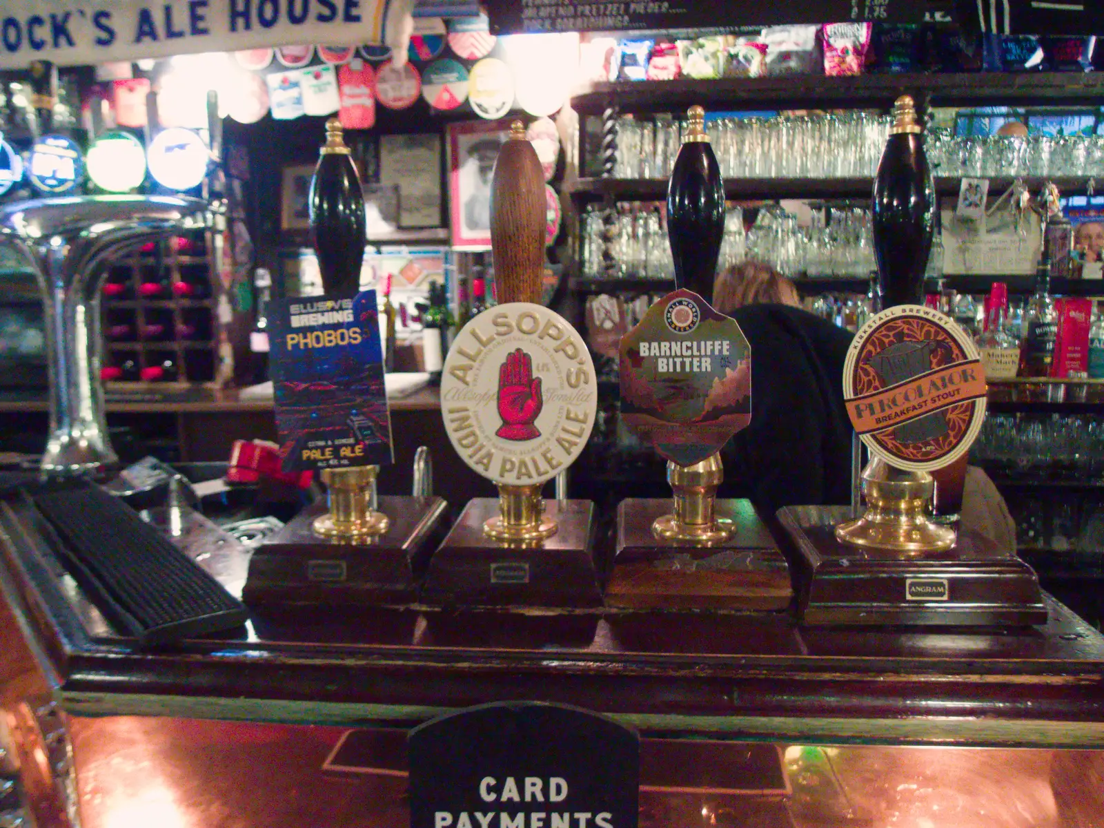 Part of the pub's real ale selection, from A Visit to the Conservatoire, Leeds, West Yorkshire - 17th October 2026