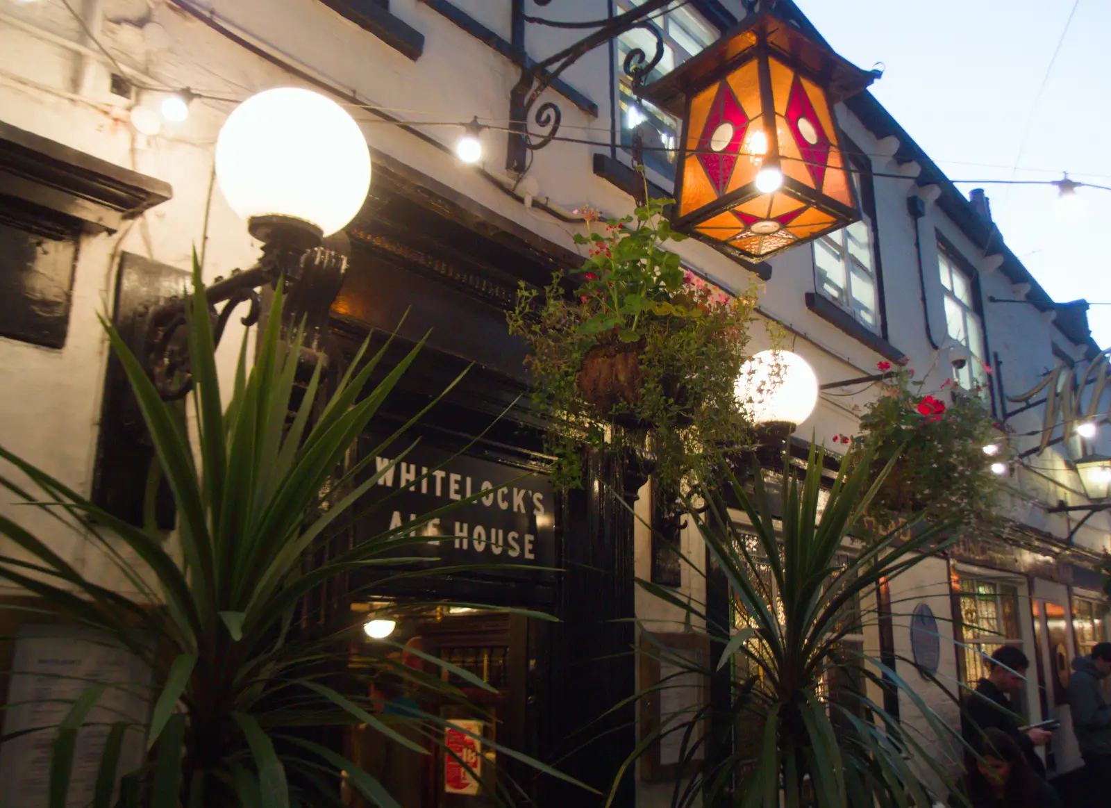 A funky lantern over the pub door, from A Visit to the Conservatoire, Leeds, West Yorkshire - 17th October 2026