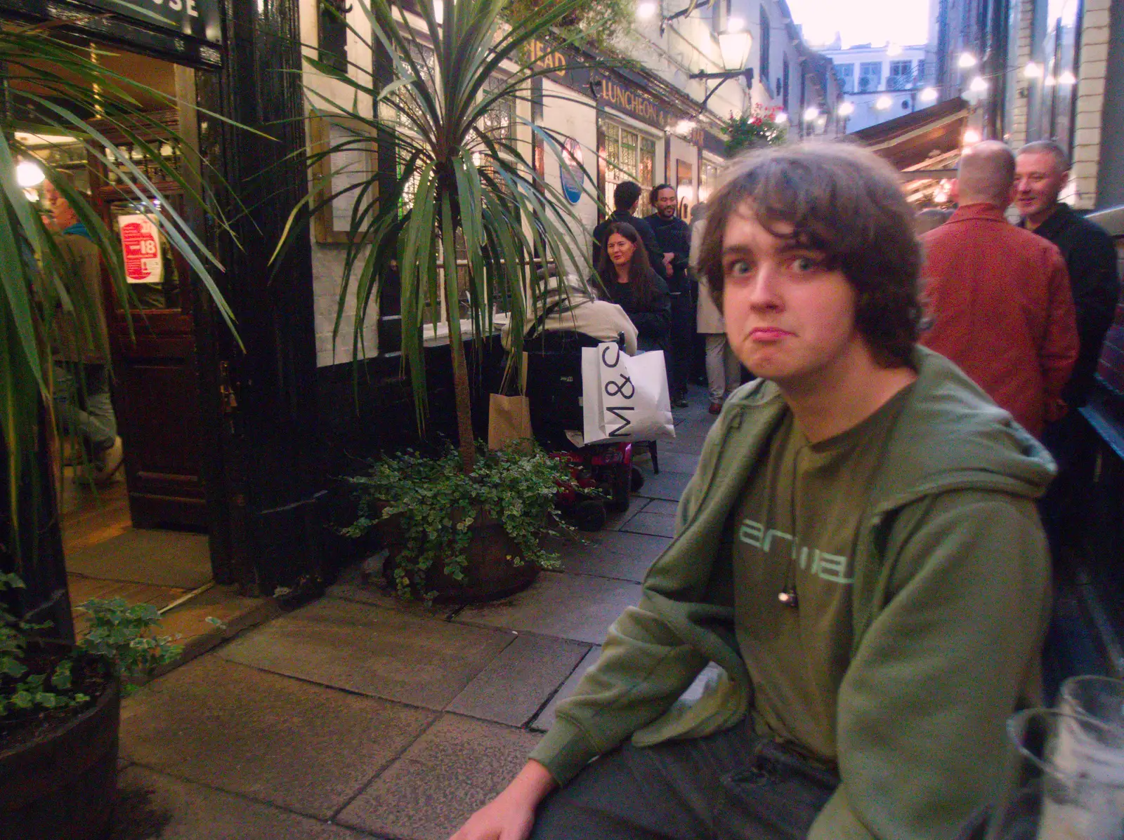 Fred in Turk's Head Yard, from A Visit to the Conservatoire, Leeds, West Yorkshire - 17th October 2026