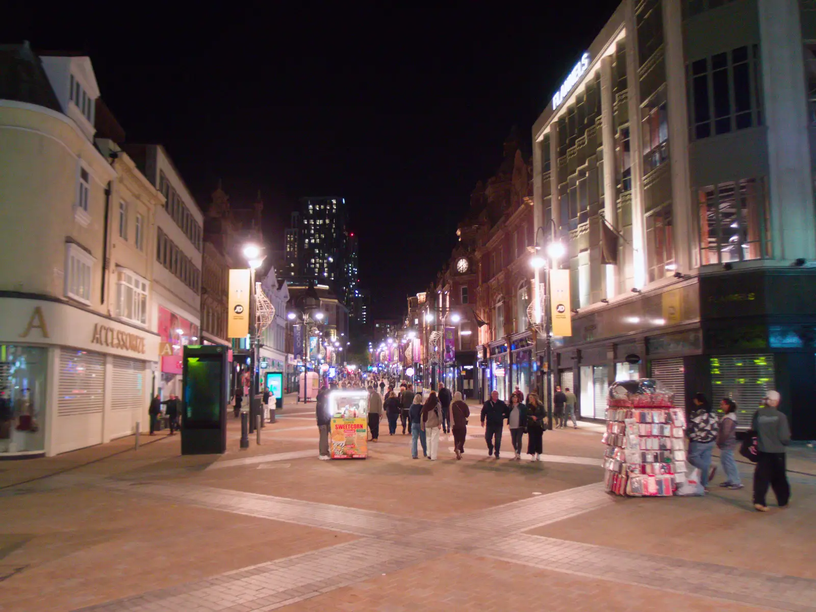 Briggate at night, from A Visit to the Conservatoire, Leeds, West Yorkshire - 17th October 2026