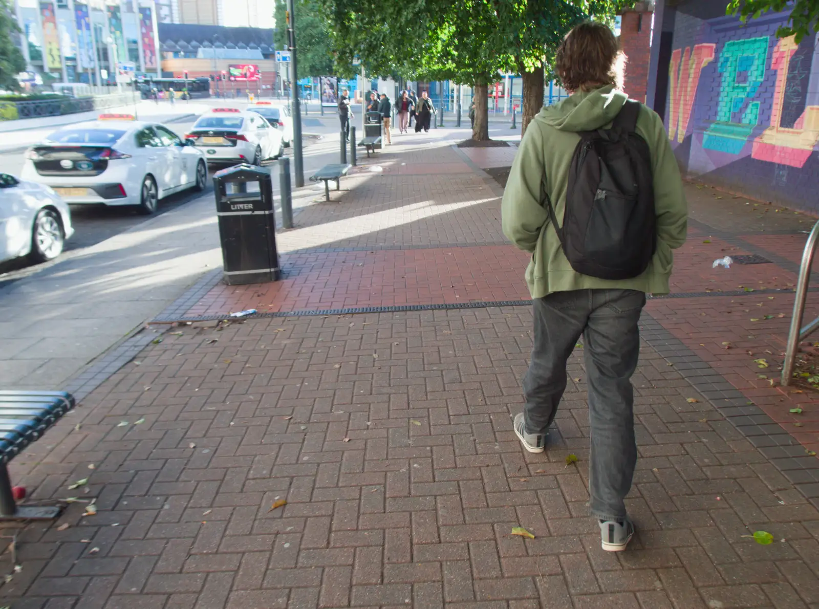 Fred walks up Dyer Street, from A Visit to the Conservatoire, Leeds, West Yorkshire - 17th October 2026