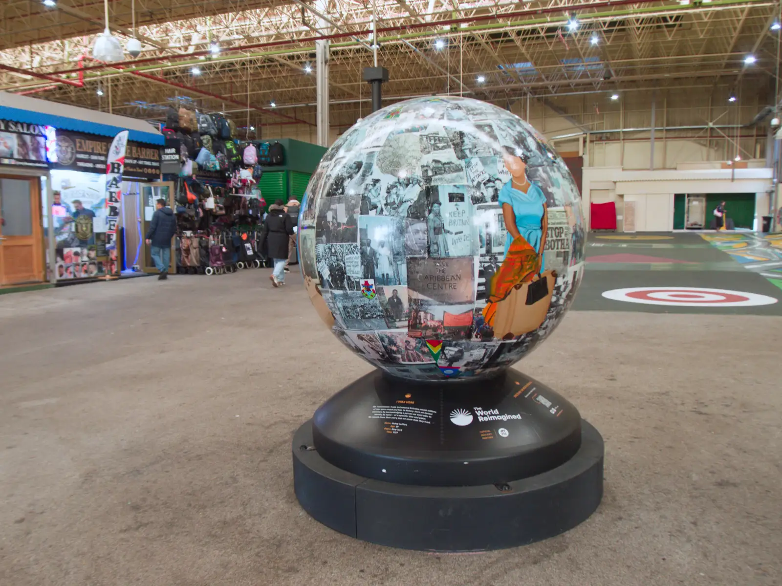 A globe in an empty part of the market, from A Visit to the Conservatoire, Leeds, West Yorkshire - 17th October 2026