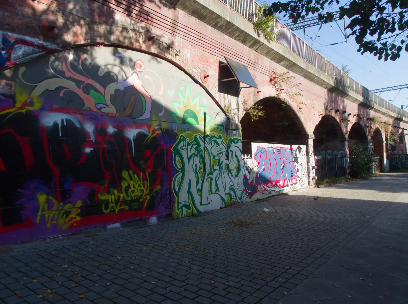 Graffiti on the railway arches, from A Visit to the Conservatoire, Leeds, West Yorkshire - 17th October 2026