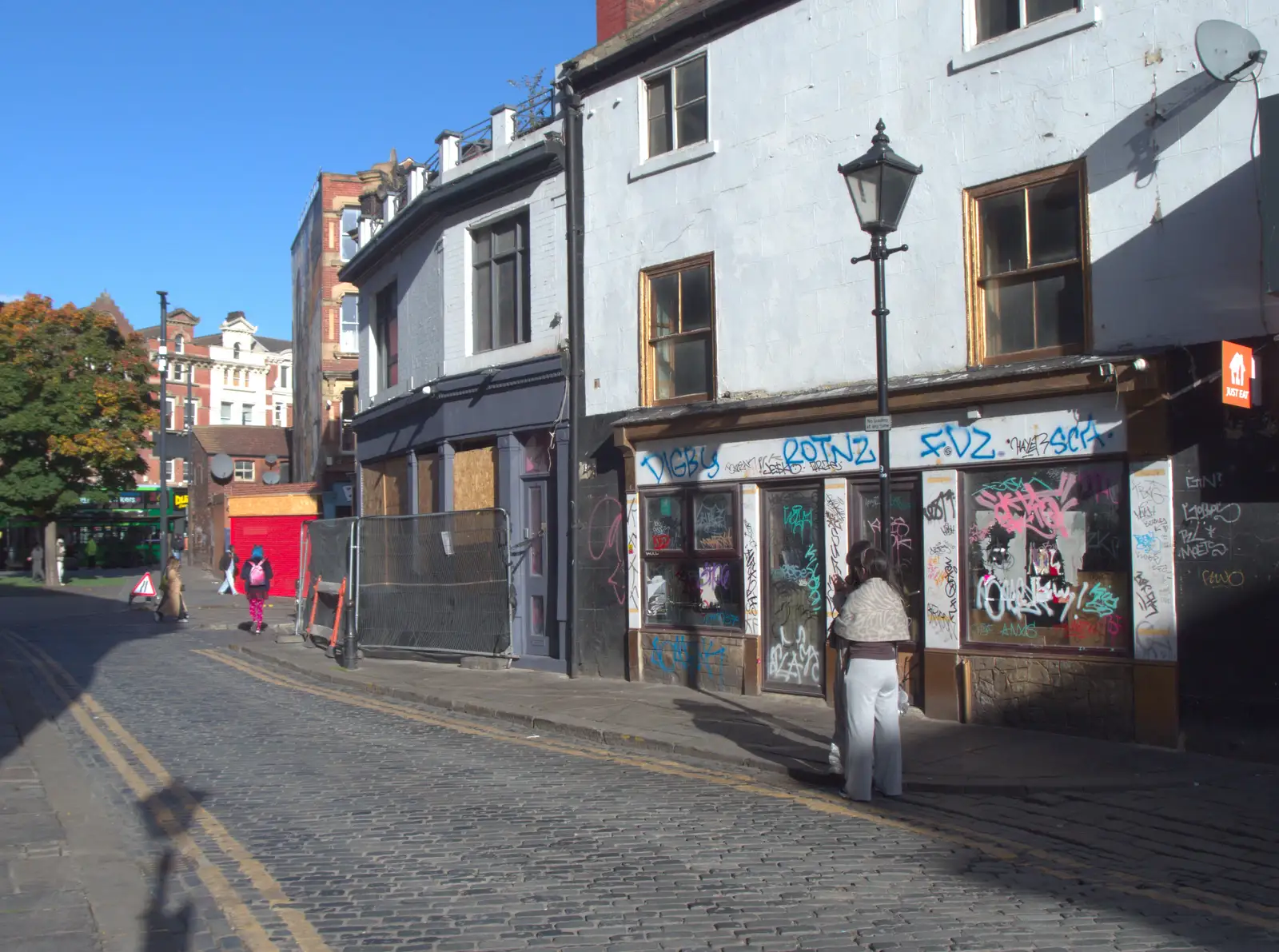 A derelict building on Crown Street, from A Visit to the Conservatoire, Leeds, West Yorkshire - 17th October 2026