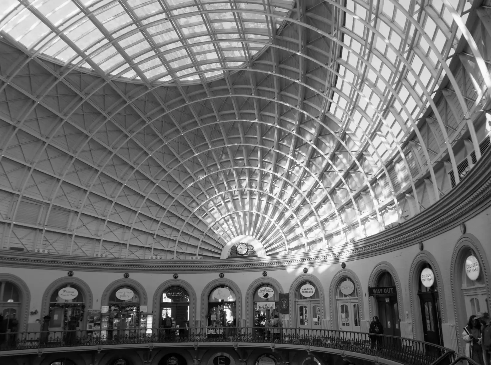 The Victorian roof has been modernised, from A Visit to the Conservatoire, Leeds, West Yorkshire - 17th October 2026