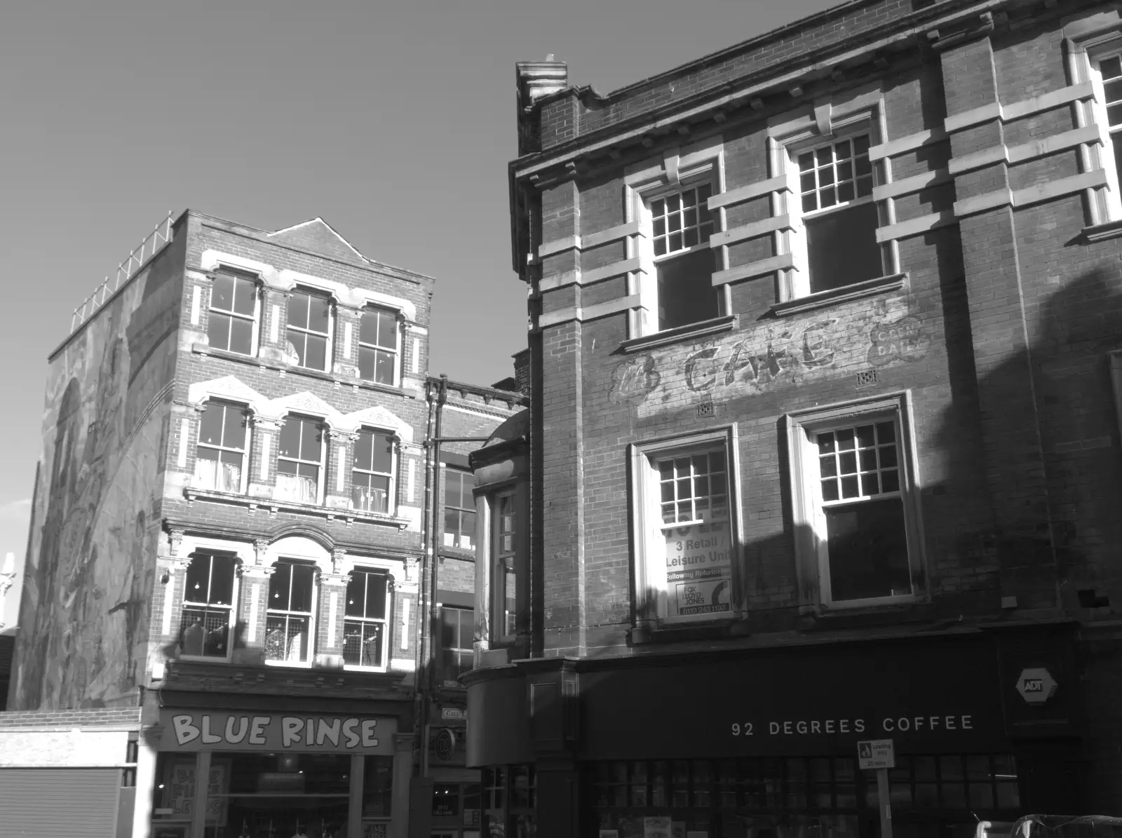 More buildings in black and white, from A Visit to the Conservatoire, Leeds, West Yorkshire - 17th October 2026