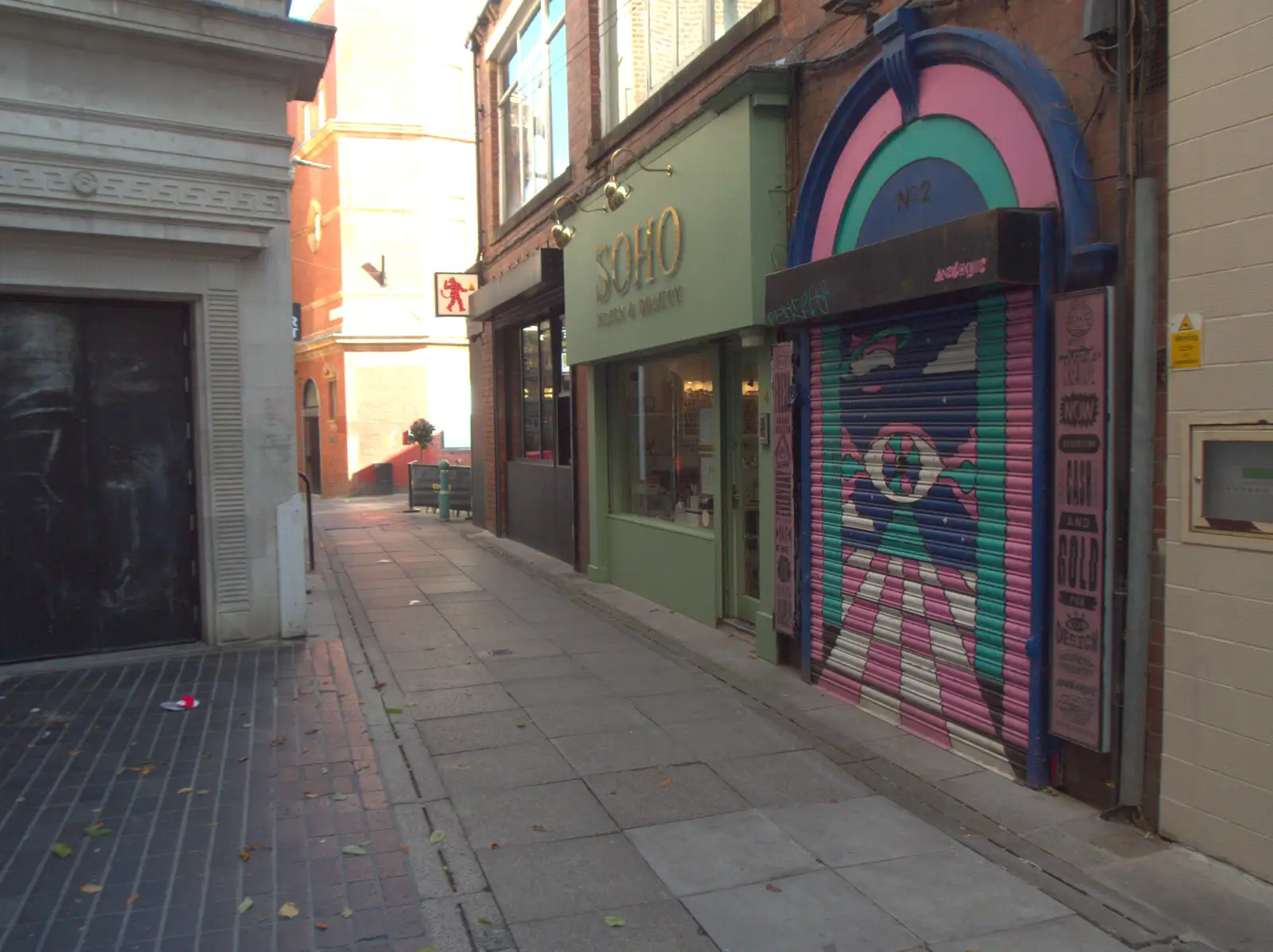 A back alley off Kirkgate, from A Visit to the Conservatoire, Leeds, West Yorkshire - 17th October 2026