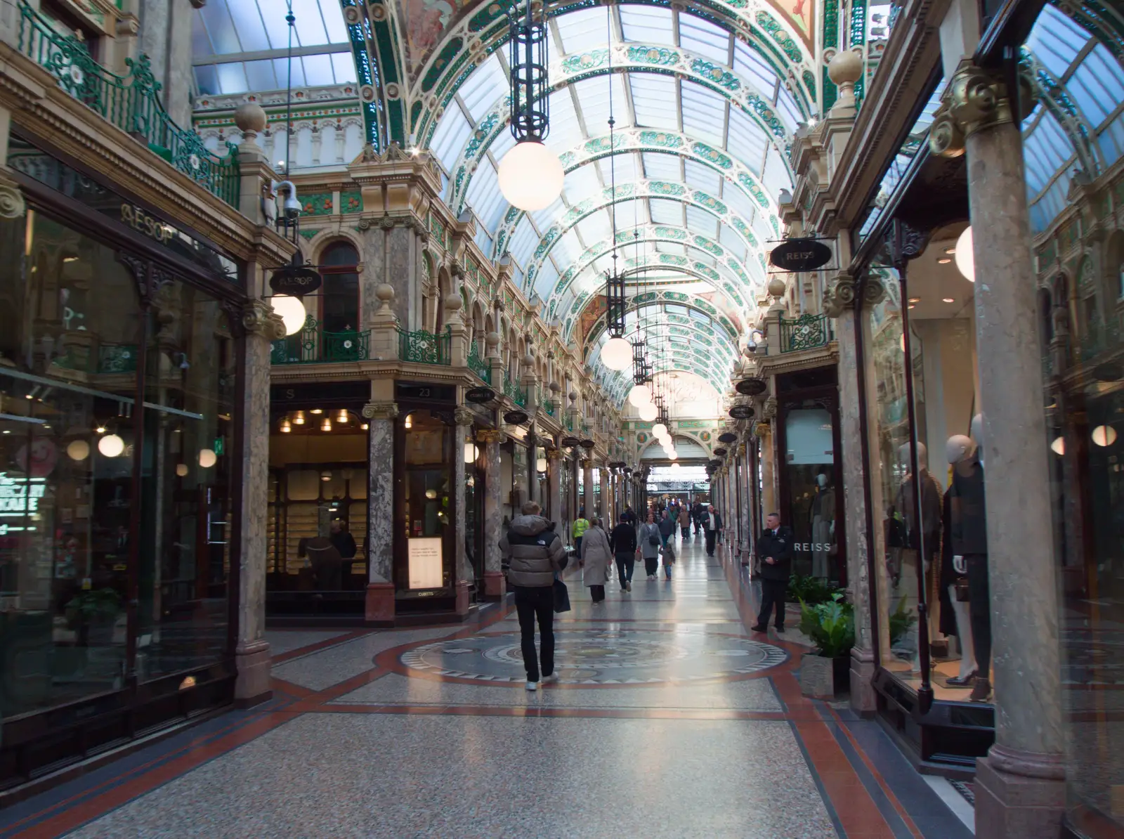 Queen's Arcade in Leeds, from A Visit to the Conservatoire, Leeds, West Yorkshire - 17th October 2026