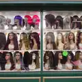 Random wigs in a shop window, A Visit to the Conservatoire, Leeds, West Yorkshire - 17th October 2026