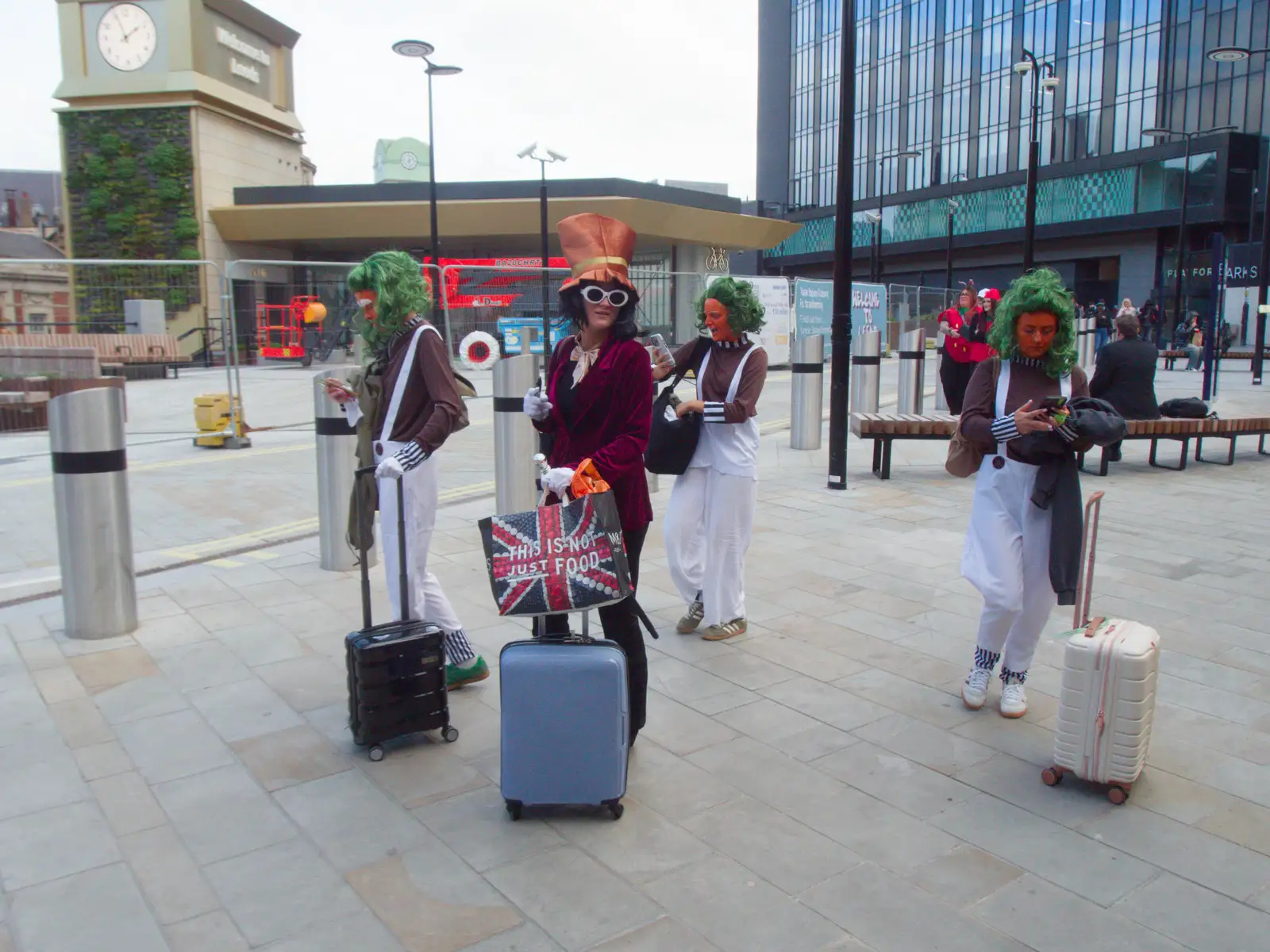 There's some sort of fancy-dress meet up, from A Visit to the Conservatoire, Leeds, West Yorkshire - 17th October 2026