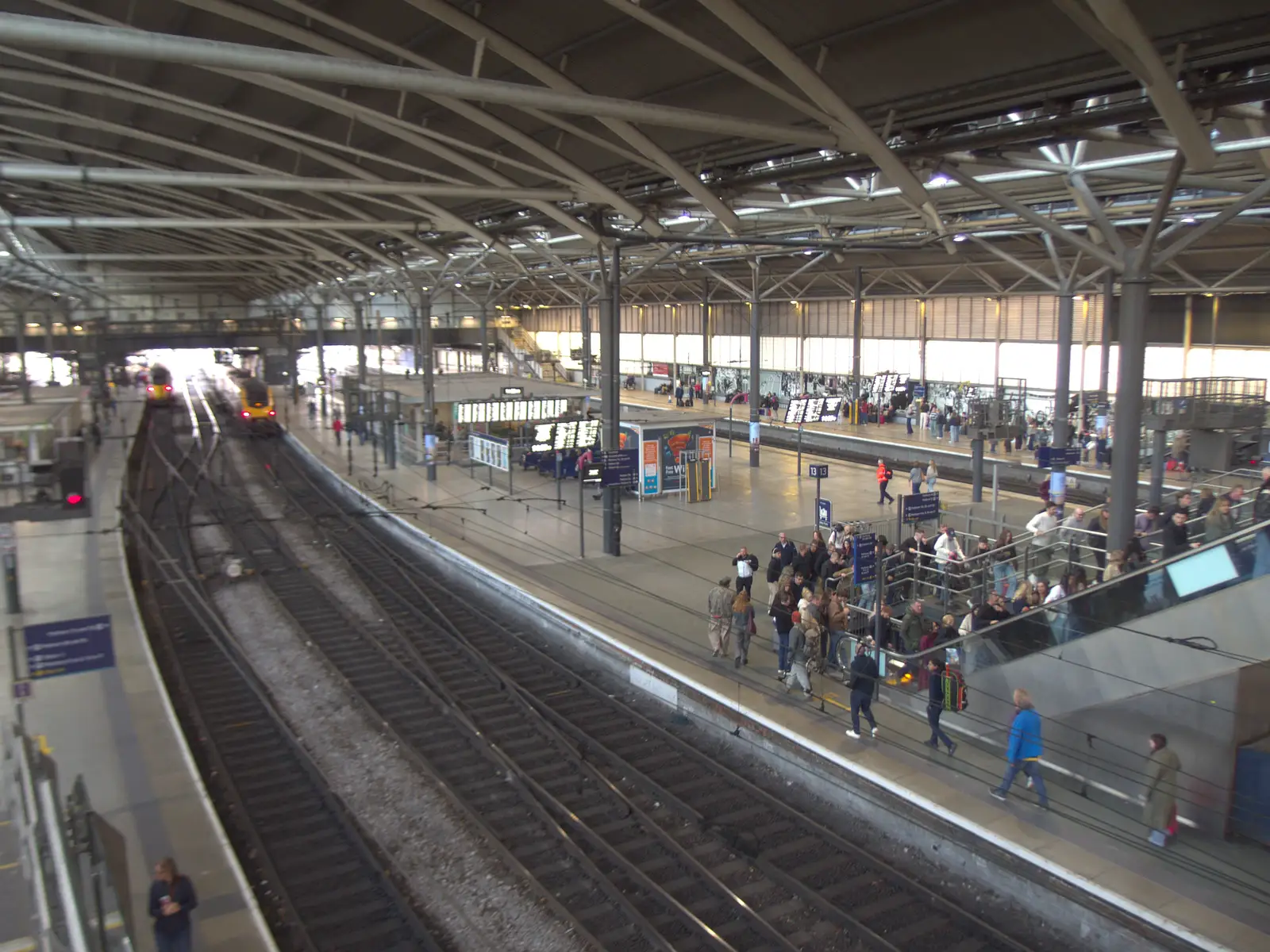 The giant, if utilitarian, platform hall, from A Visit to the Conservatoire, Leeds, West Yorkshire - 17th October 2026