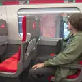 Fred pushes up a window blind on the InterCity 225, A Visit to the Conservatoire, Leeds, West Yorkshire - 17th October 2026